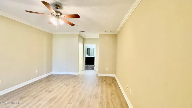a view of livingroom with wooden floor