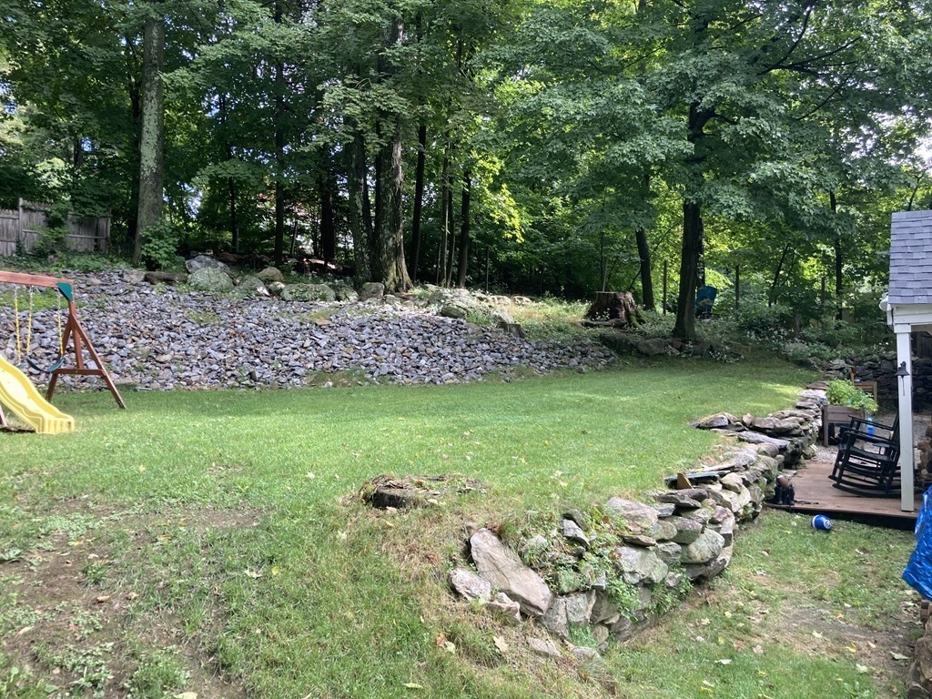 24 Baxter Street Worcester, MA 01602 - Photo 35 of 36 a view of a backyard with plants and a garden