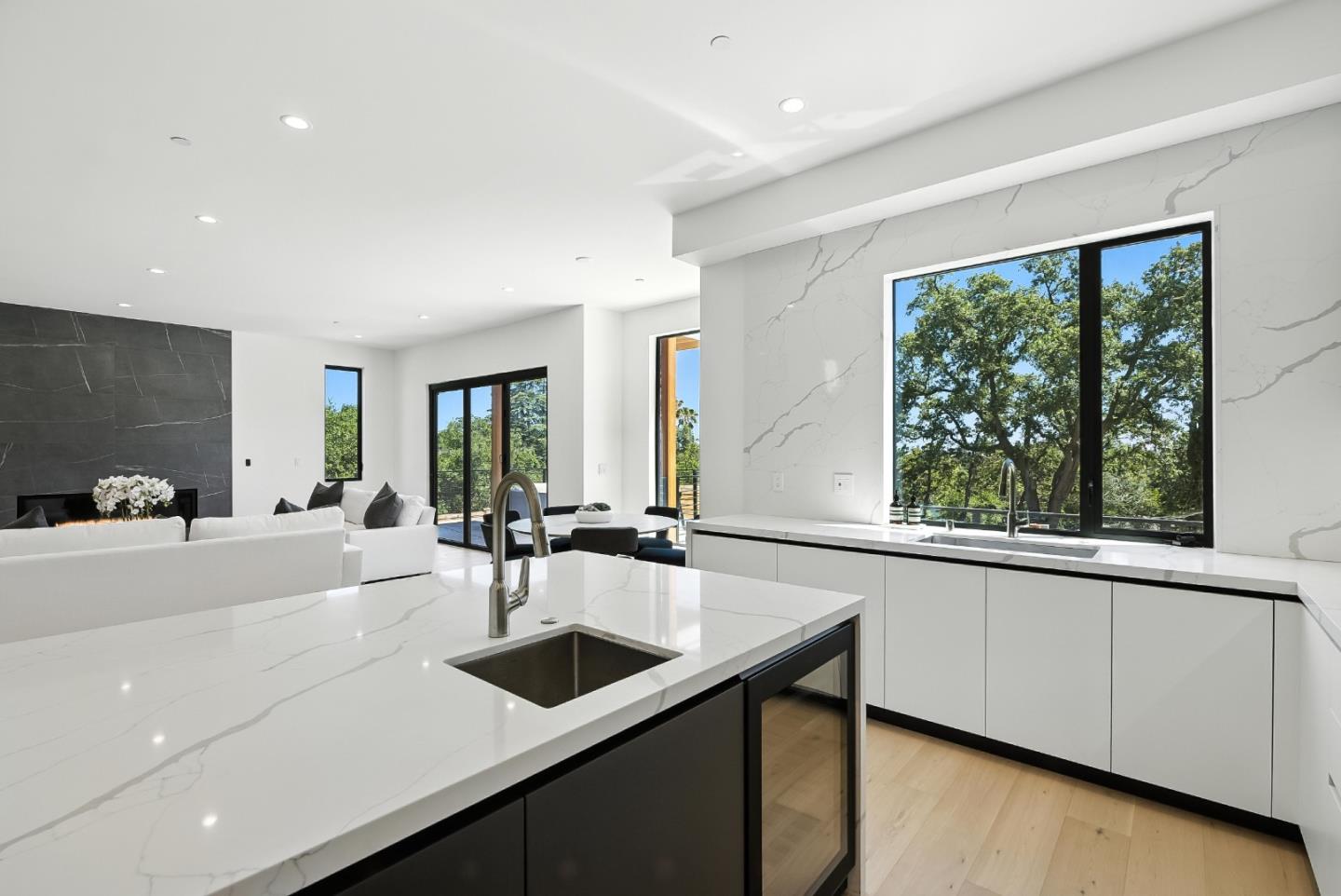 1127 Hillslope Place Los Altos, CA 94024 - Photo 18 of 70 a view of a kitchen with a sink and large window