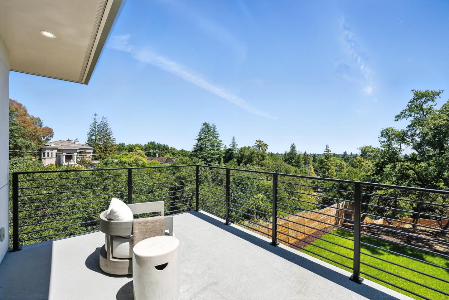 1127 Hillslope Place Los Altos, CA 94024 - Photo 26 of 70 a view of a balcony with chairs