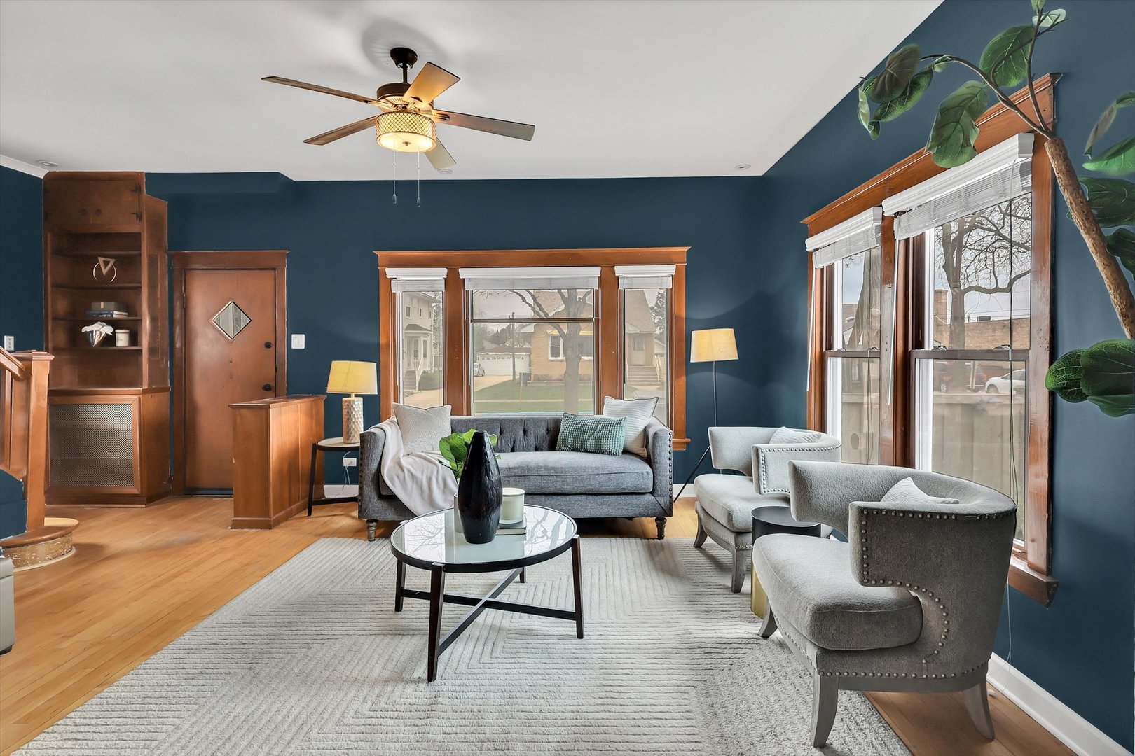 4038 Grove Avenue Brookfield, IL 60513 - Photo 6 of 45 a living room with furniture and a large window
