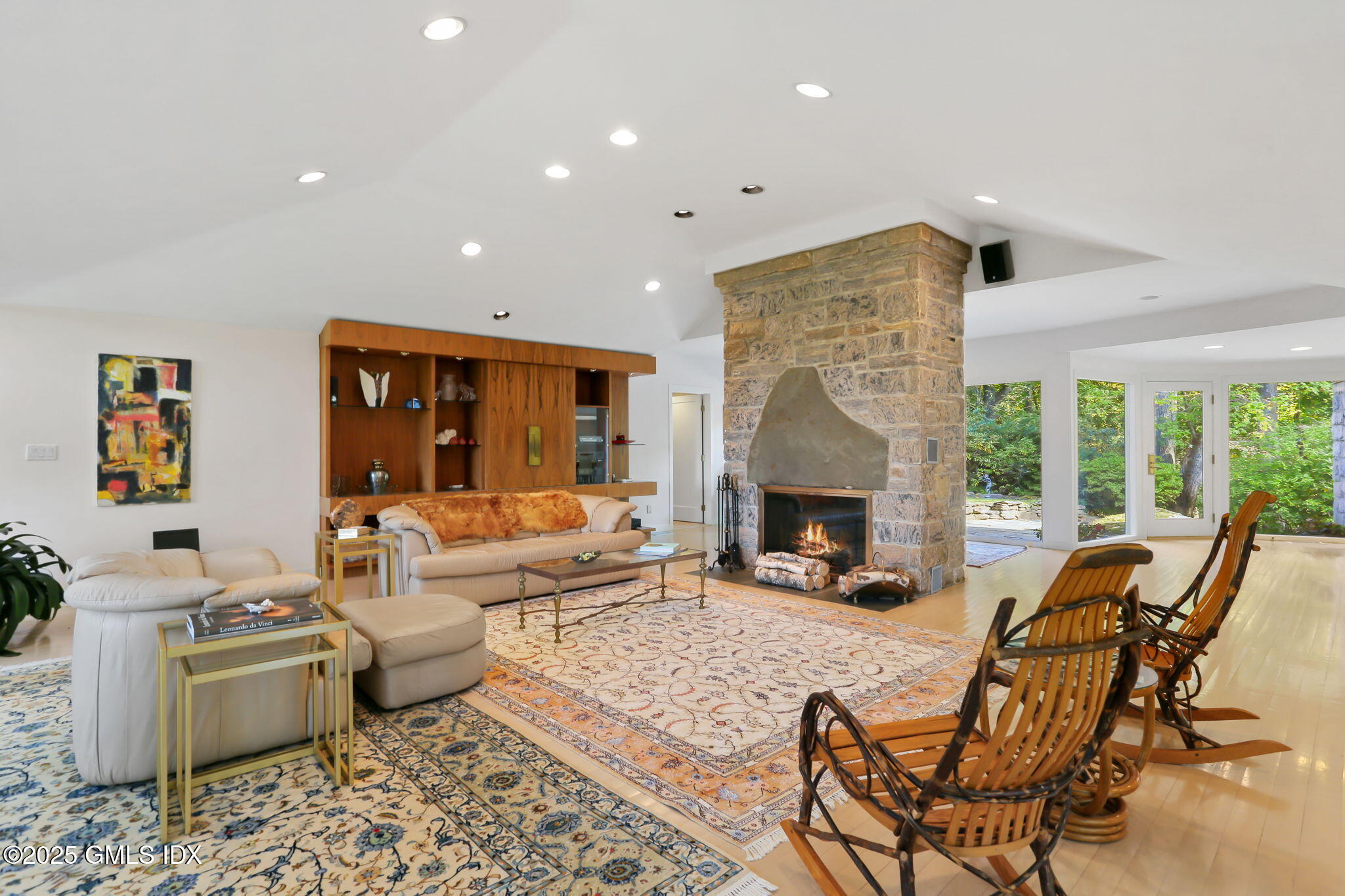 43 Sterling Road South Greenwich, CT 06831 - Photo 8 of 45 Custom Stone Fireplace