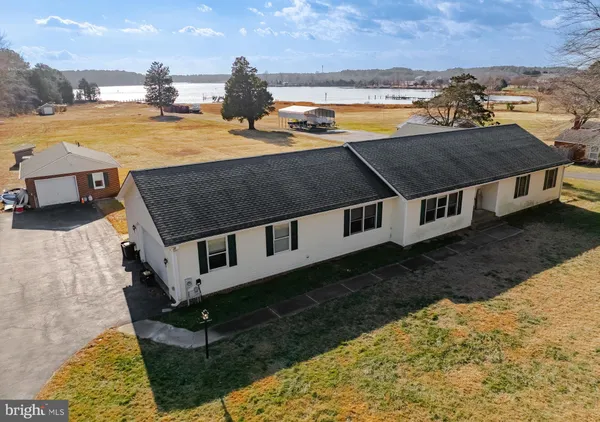 a view of backyard of house