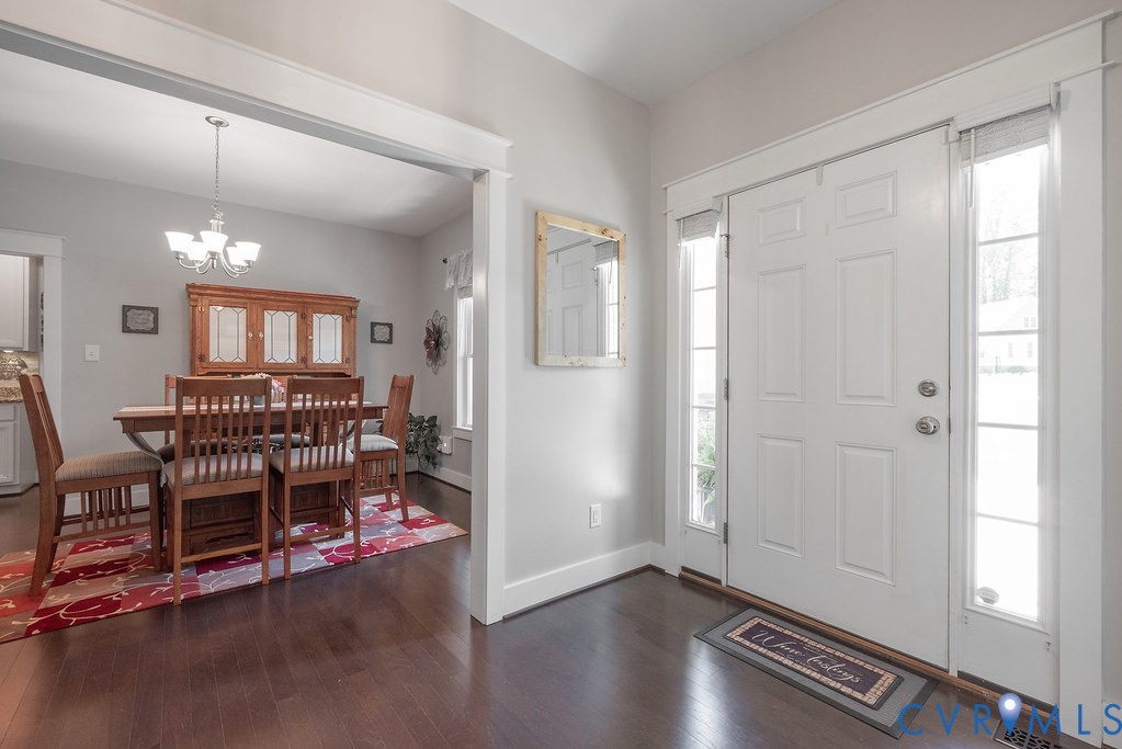 6446 Chestnut Church Road Mechanicsville, VA 23116 - Photo 7 of 49 Entry foyer with wood-finish flooring and a white