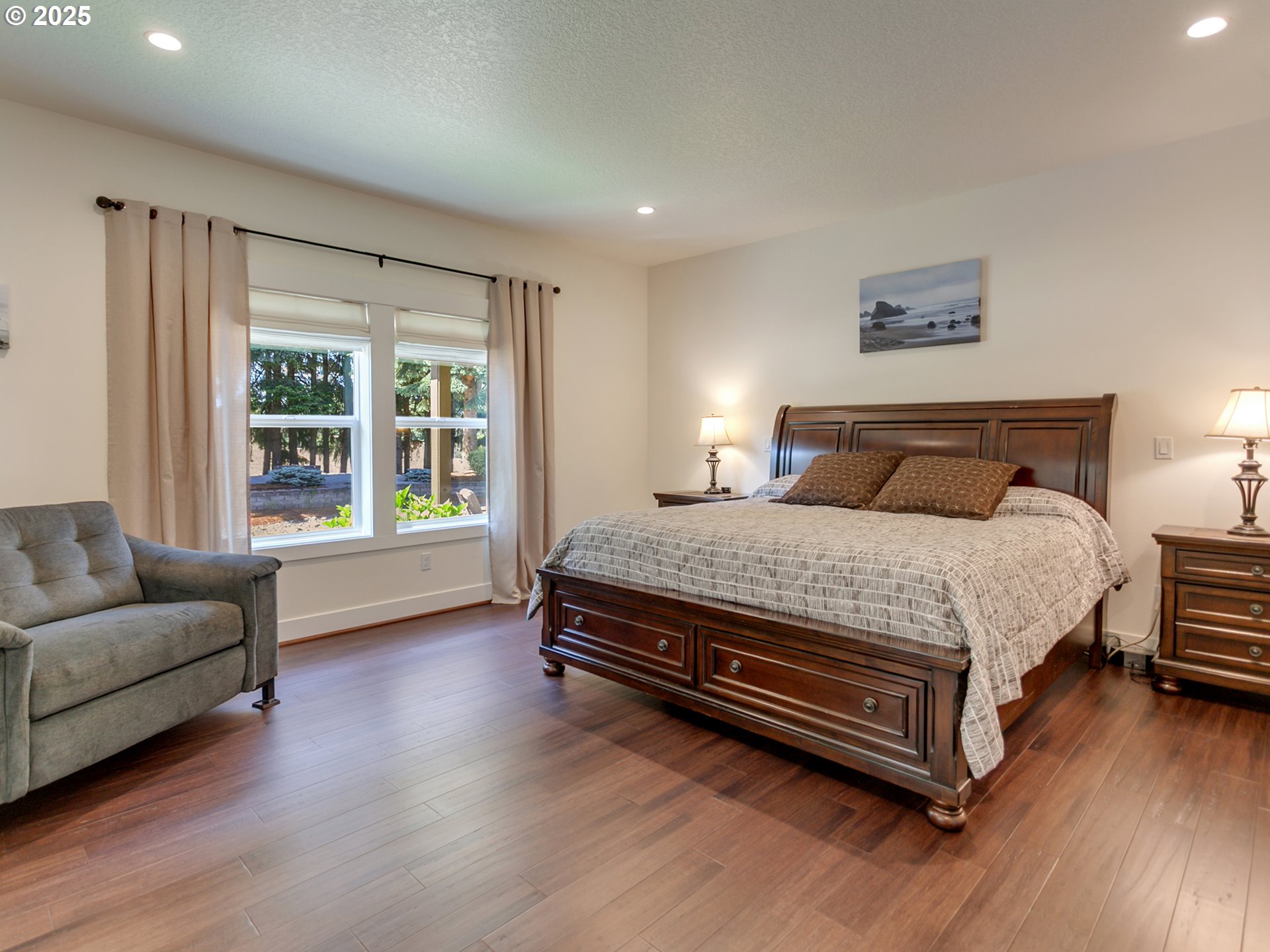 36280 Southeast Hauglum Road Sandy, OR 97055 - Photo 15 of 31 a bedroom with a bed window and couch