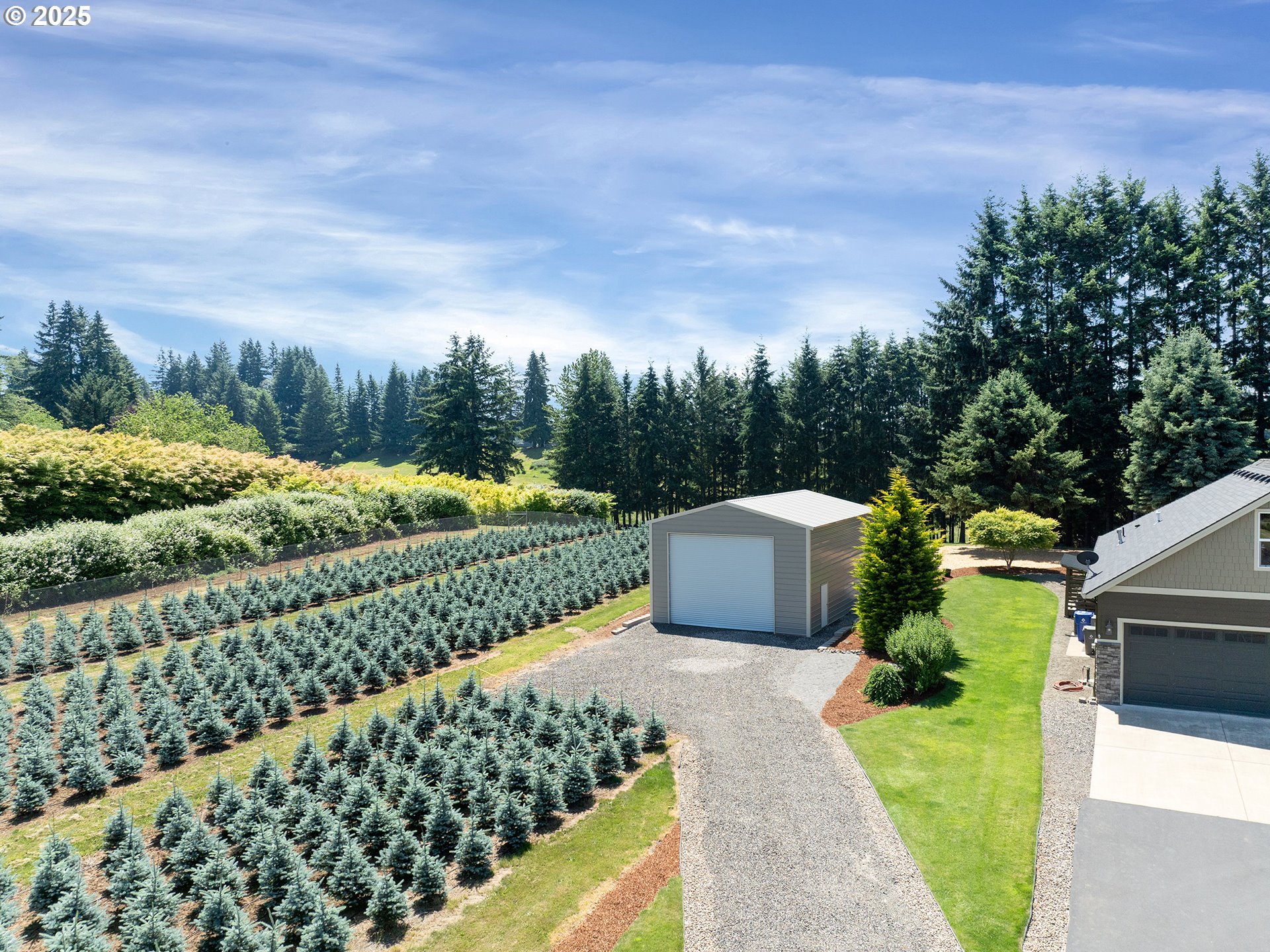 36280 Southeast Hauglum Road Sandy, OR 97055 - Photo 28 of 31 a view of a garden with an outdoor seating