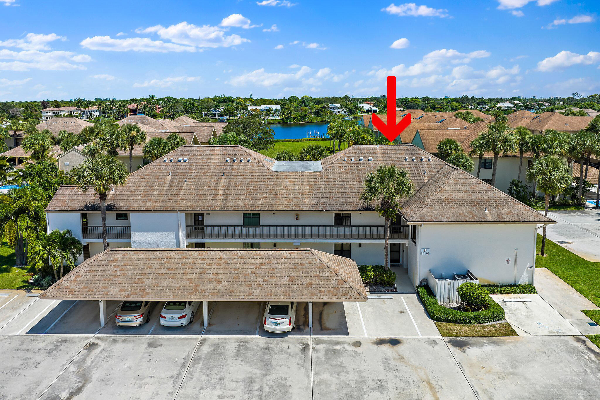 19101 Southeast Sea Turtle Court, Unit 202 Jupiter, FL 33469 - Photo 34 of 35 an aerial view of a house