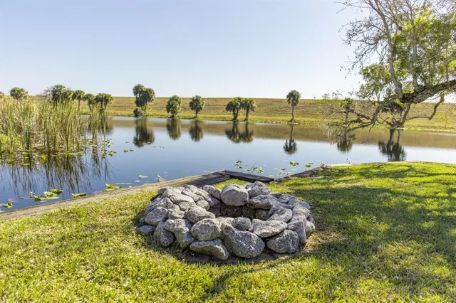 a backyard of a house