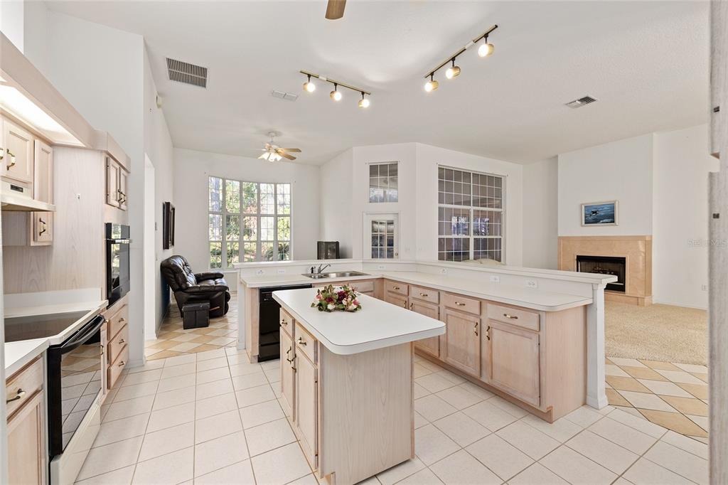 11621 Southwest 72nd Circle Ocala, FL 34476 - Photo 19 of 66 a kitchen with a stove a sink and a refrigerator