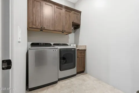 a view of a garage with cars