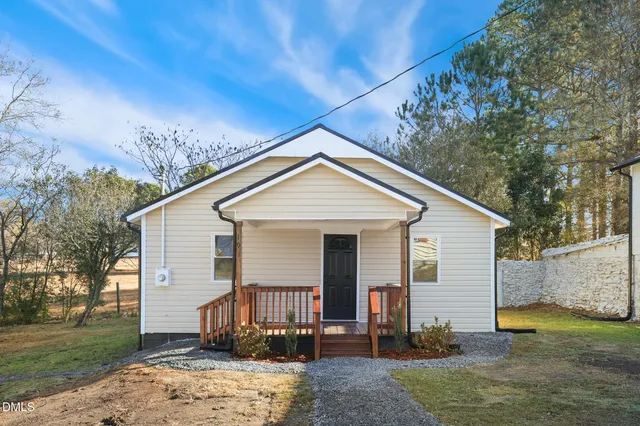 a picture of a bench in front of door
