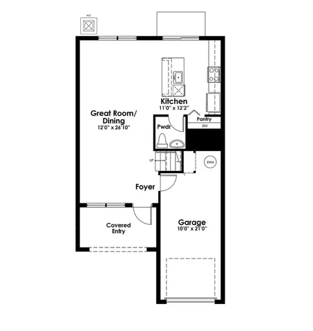 an aerial view of a garden