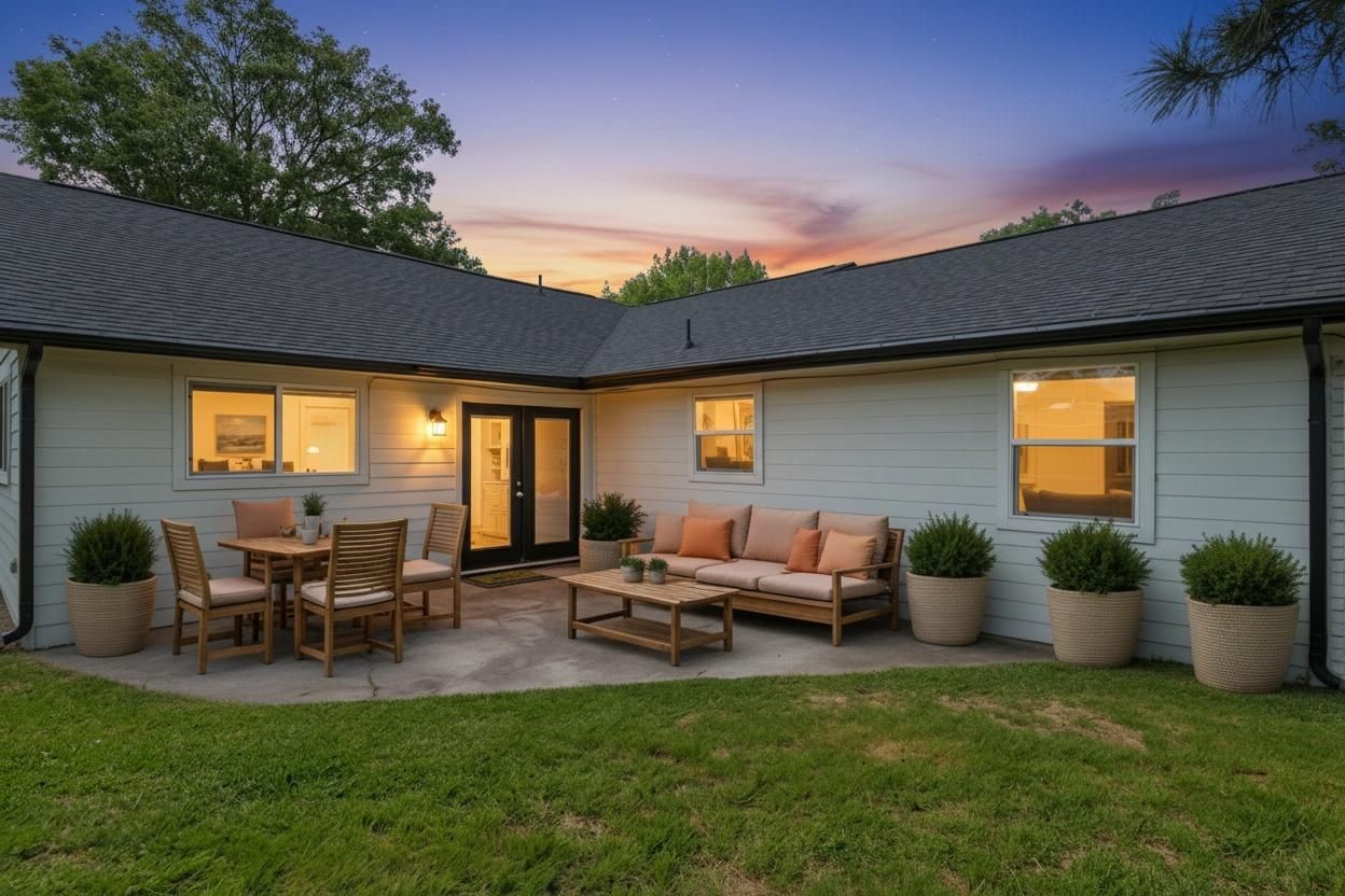 102 Enchanted Oaks Court Spring, TX 77388 - Photo 44 of 48 a backyard of a house with table and chairs