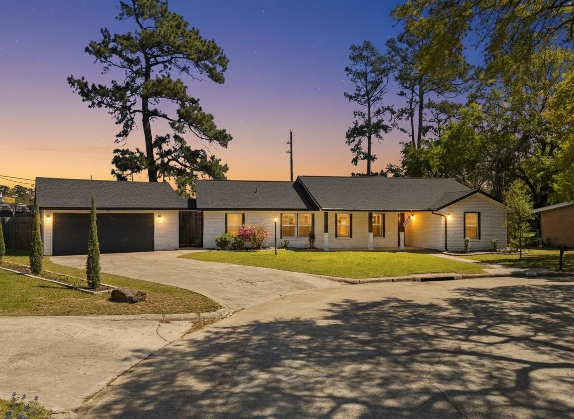 102 Enchanted Oaks Court Spring, TX 77388 - Photo 46 of 48 a front view of a house with a yard and garage