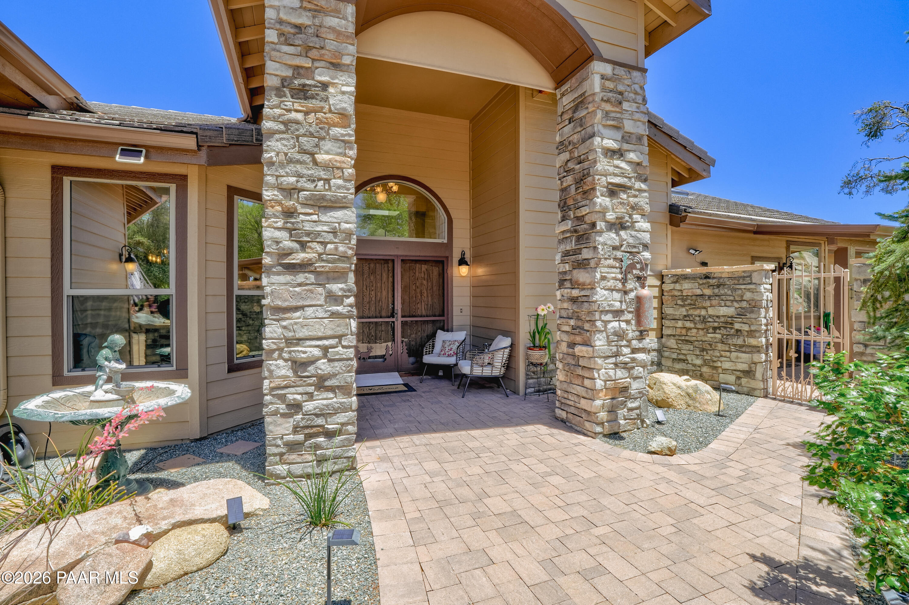 2020 Rustic Timbers Lane Prescott, AZ 86303 - Photo 2 of 62 Front Entry and Courtyard