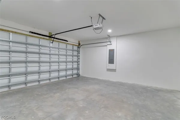 a view of a porch with a backyard