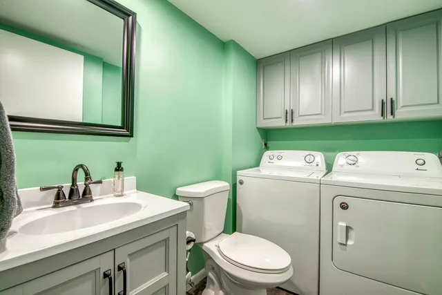 a bathroom with a sink and a toilet