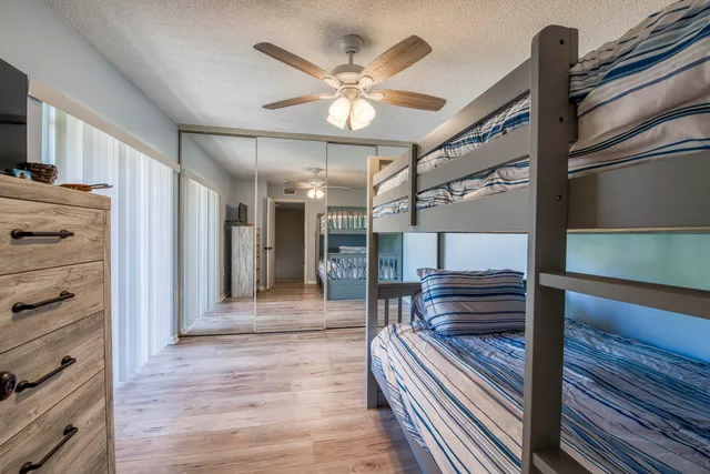 a view of dining room with wooden floor