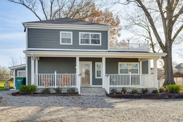 a front view of a house
