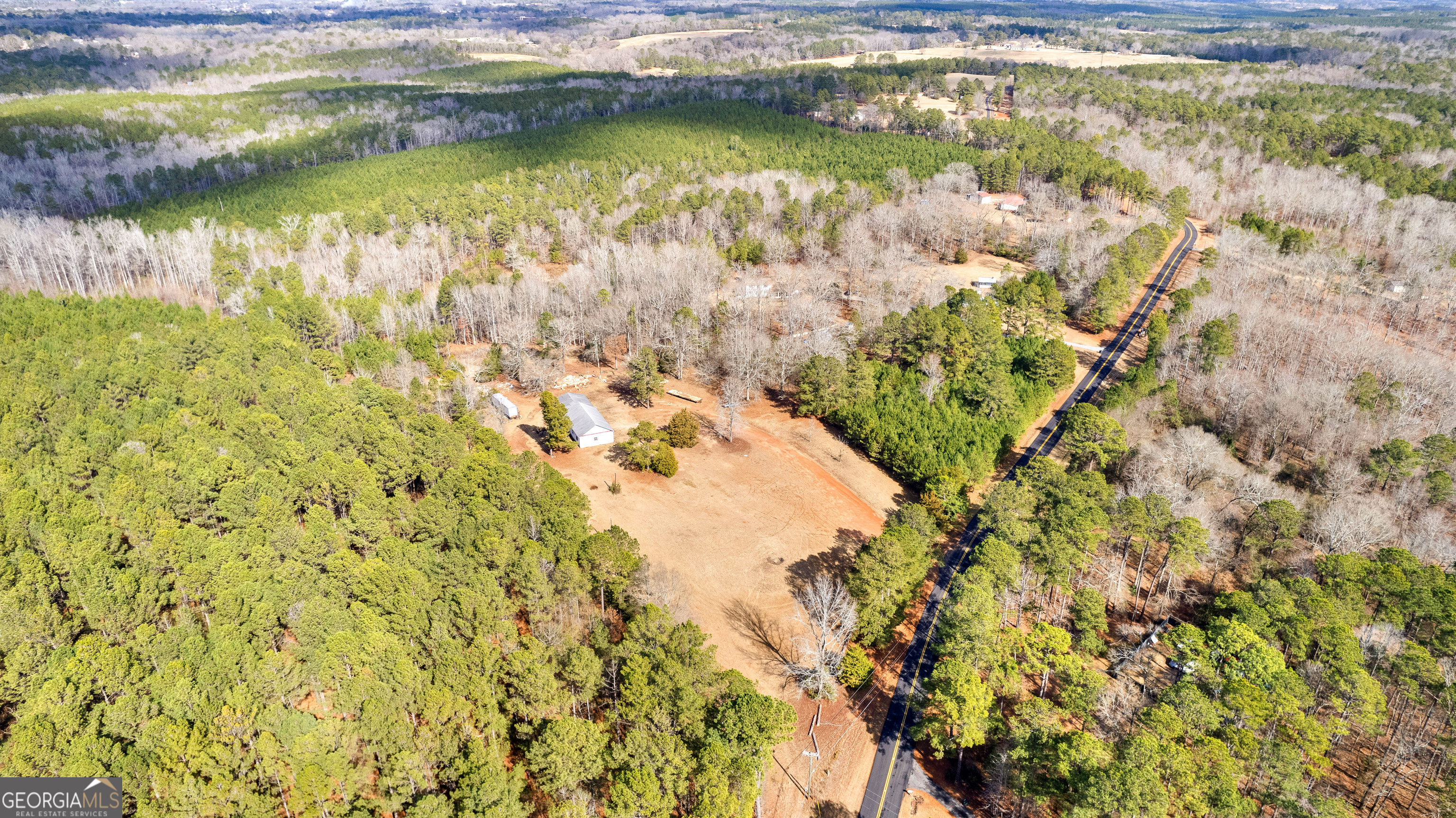 374 Gordon School Road Thomaston, GA 30286 - Photo 13 of 31 a view of a lake with a yard