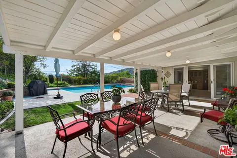 a outdoor space with furniture