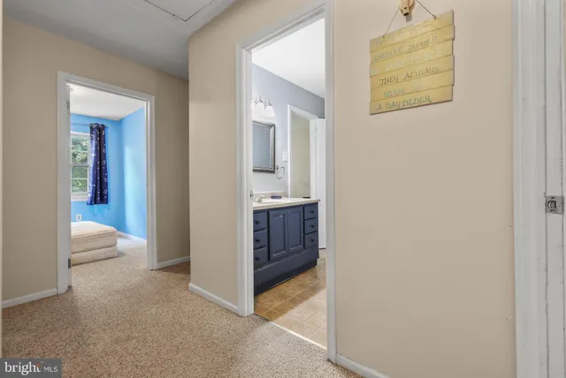 a view of room with bathroom