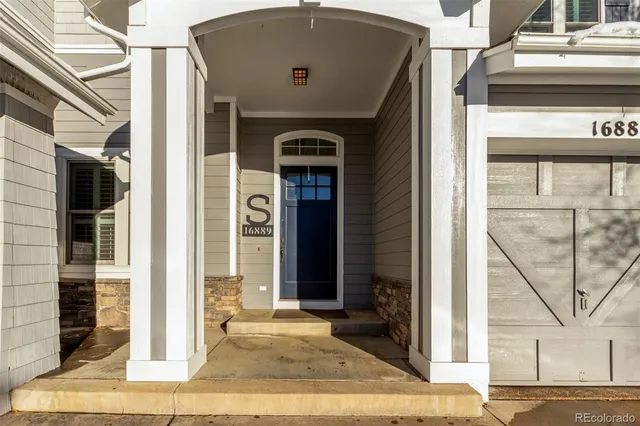 a view of a entryway door of the house