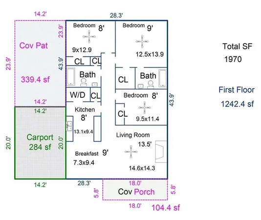$1,575 | 70239 11th Street, Covington, LA 70433