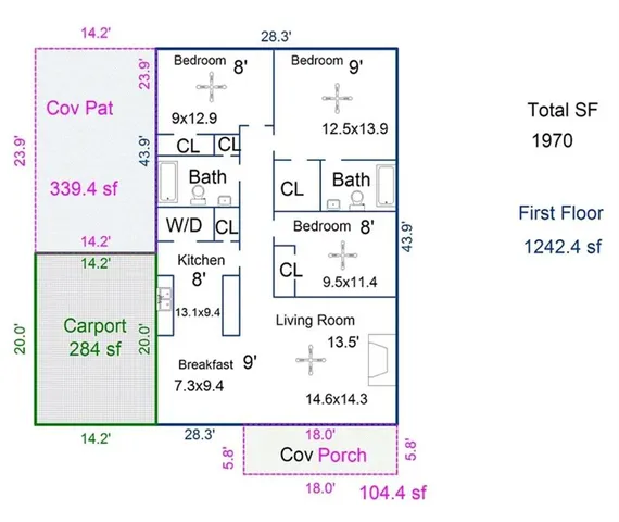 $1,575 | 70239 11th Street, Covington, LA 70433