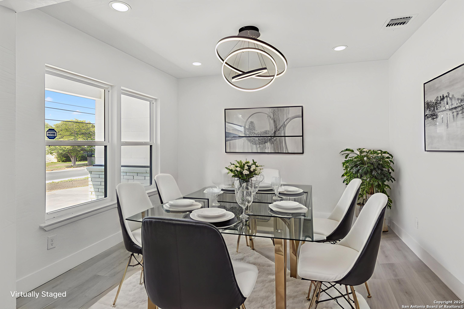 519 Jackson Keller Road San Antonio, TX 78216 - Photo 12 of 40 a view of a dining room with furniture window and outside view