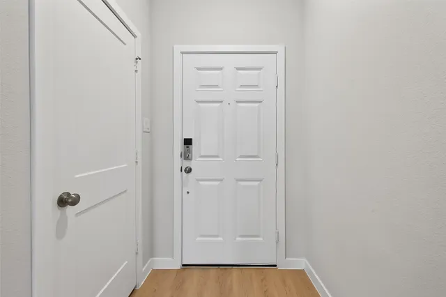 a view of a closet area