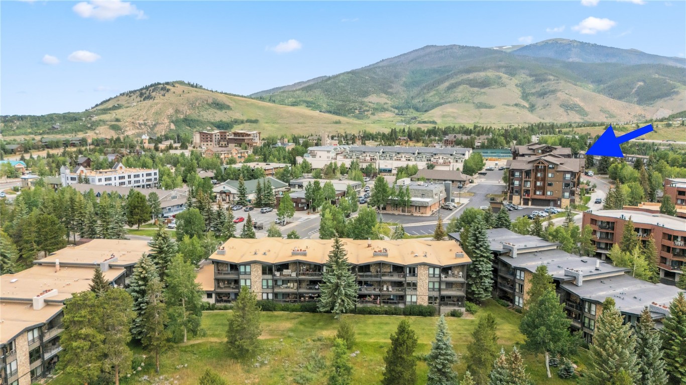 235 La Bonte Street, Unit 106 Dillon, CO 80435 - Photo 20 of 37 a view of a city with mountains in the background
