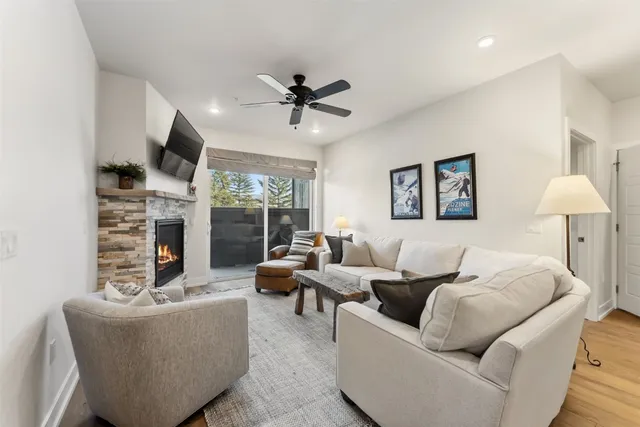 a front view of a building