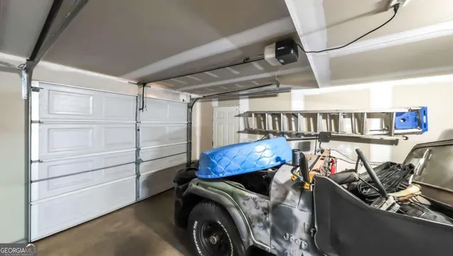 a storage room with washer and dryer