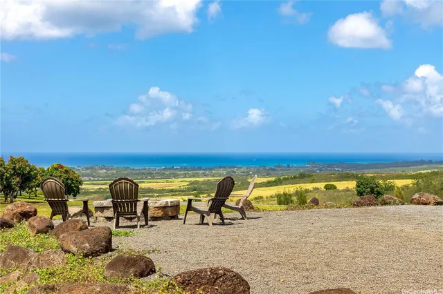 a view of an ocean and beach