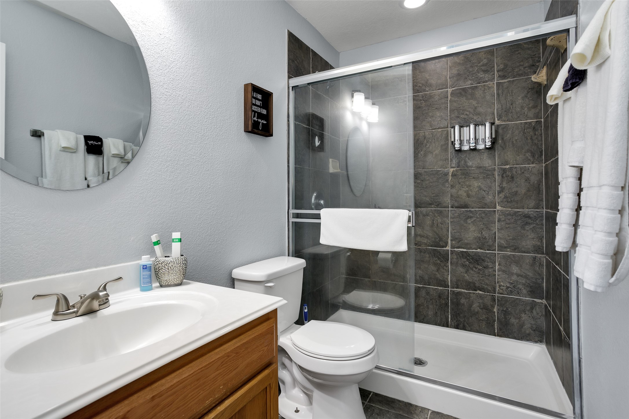 3015 Beacon Grove Street Spring, TX 77389 - Photo 23 of 29 Primary bathroom with updated shower