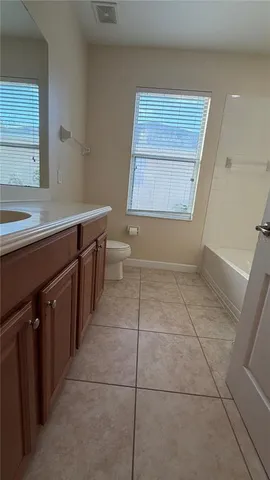 an empty room with a natural light