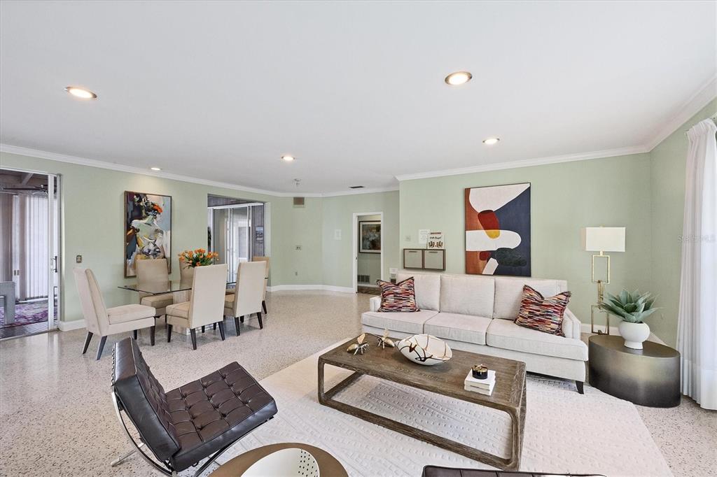 2605 Desoto Road Sarasota, FL 34234 - Photo 15 of 57 a living room with furniture and wooden floor