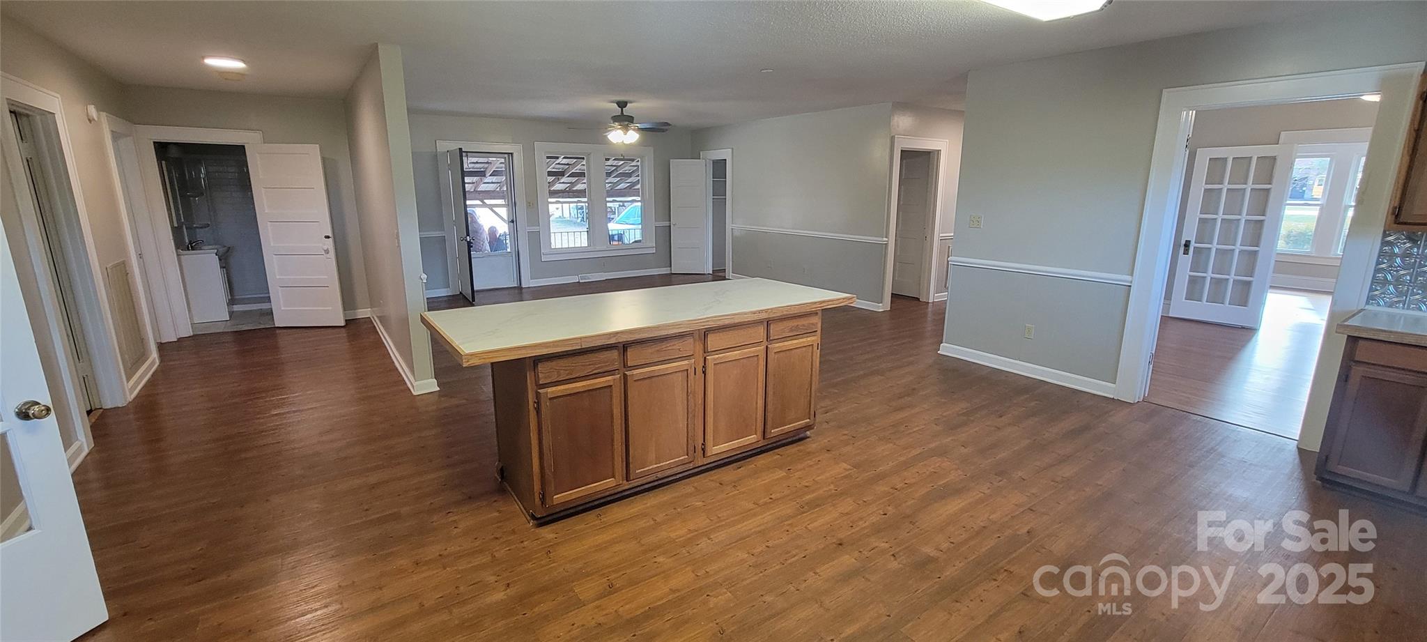 4210 Old Beatty Ford Road China Grove, NC 28023 - Photo 12 of 22 a kitchen with stainless steel appliances granite countertop a stove and a refrigerator