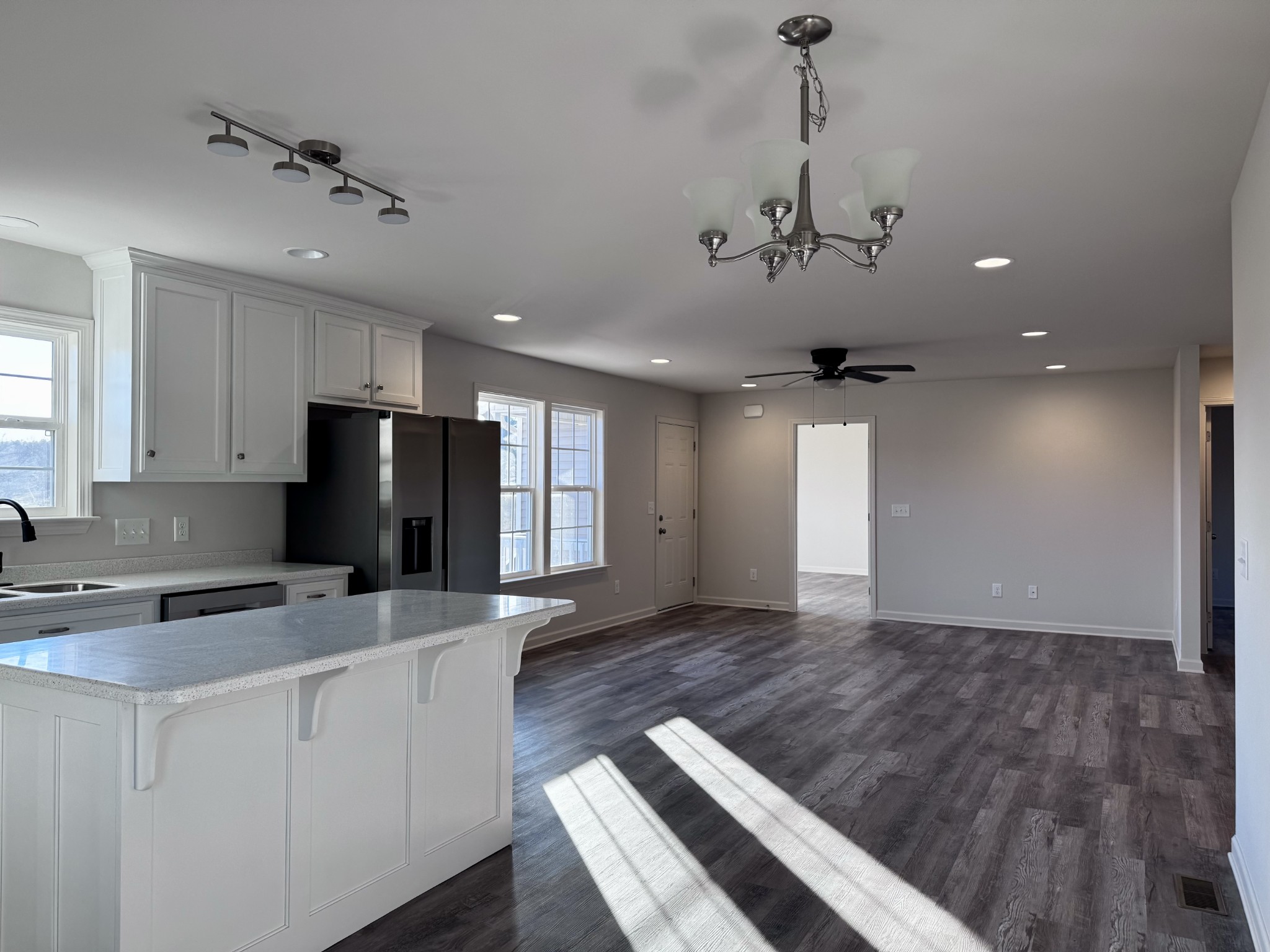 1122 Brannon Road Lawrenceburg, TN 38464 - Photo 10 of 21 a kitchen with kitchen island a counter top space appliances and cabinets