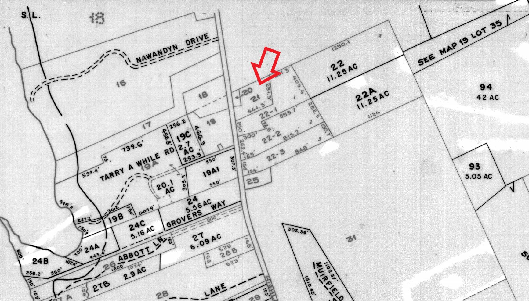 411 Highland Road Bridgton, ME 04009 - Photo 10 of 10 411 Highland Road Map