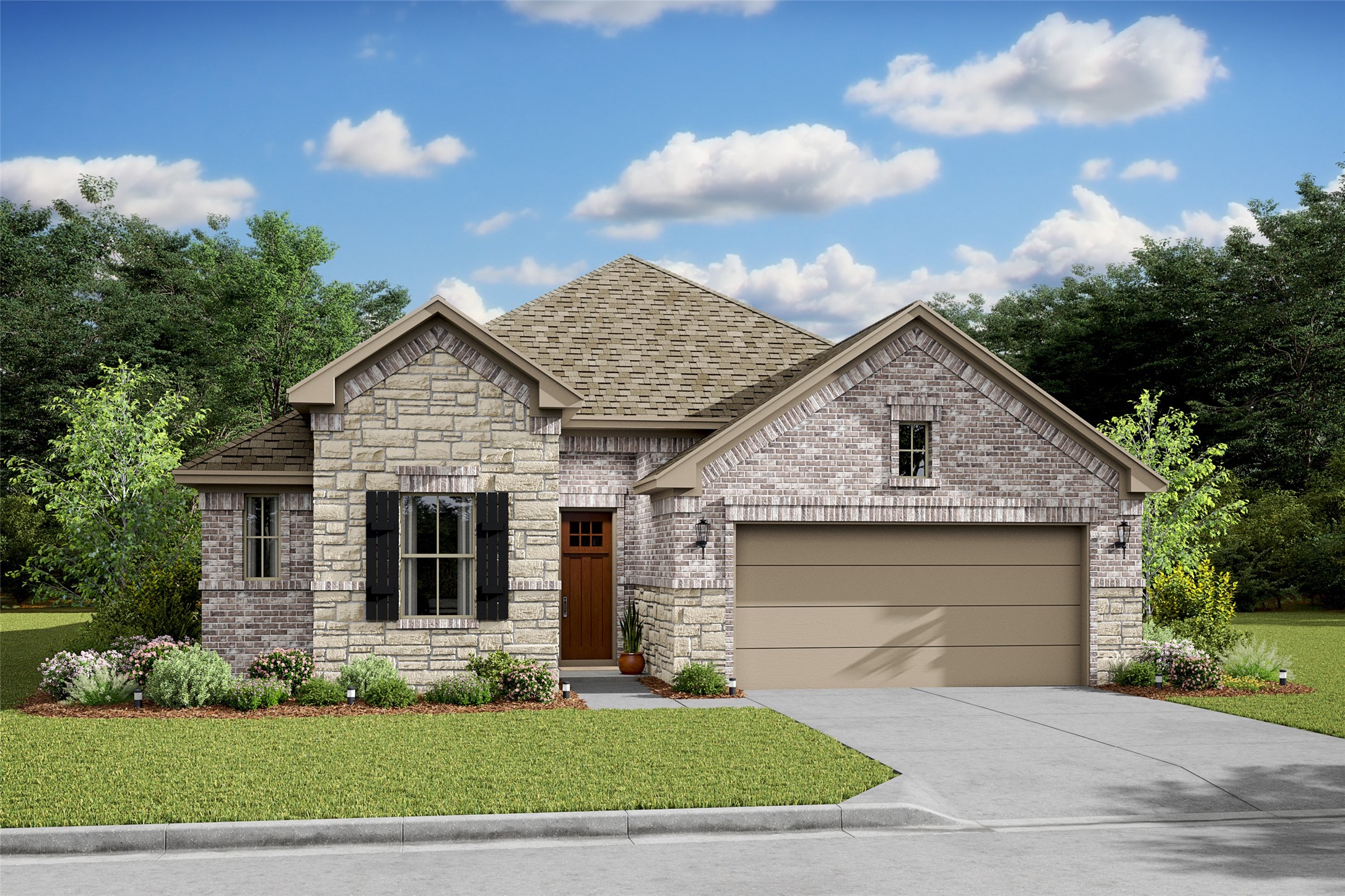 Charming Pasadena ESP design by K. Hovnanian Homes with elevation RA in beautiful Kingdom Heights. (*Artist rendering used for illustration purposes only.)