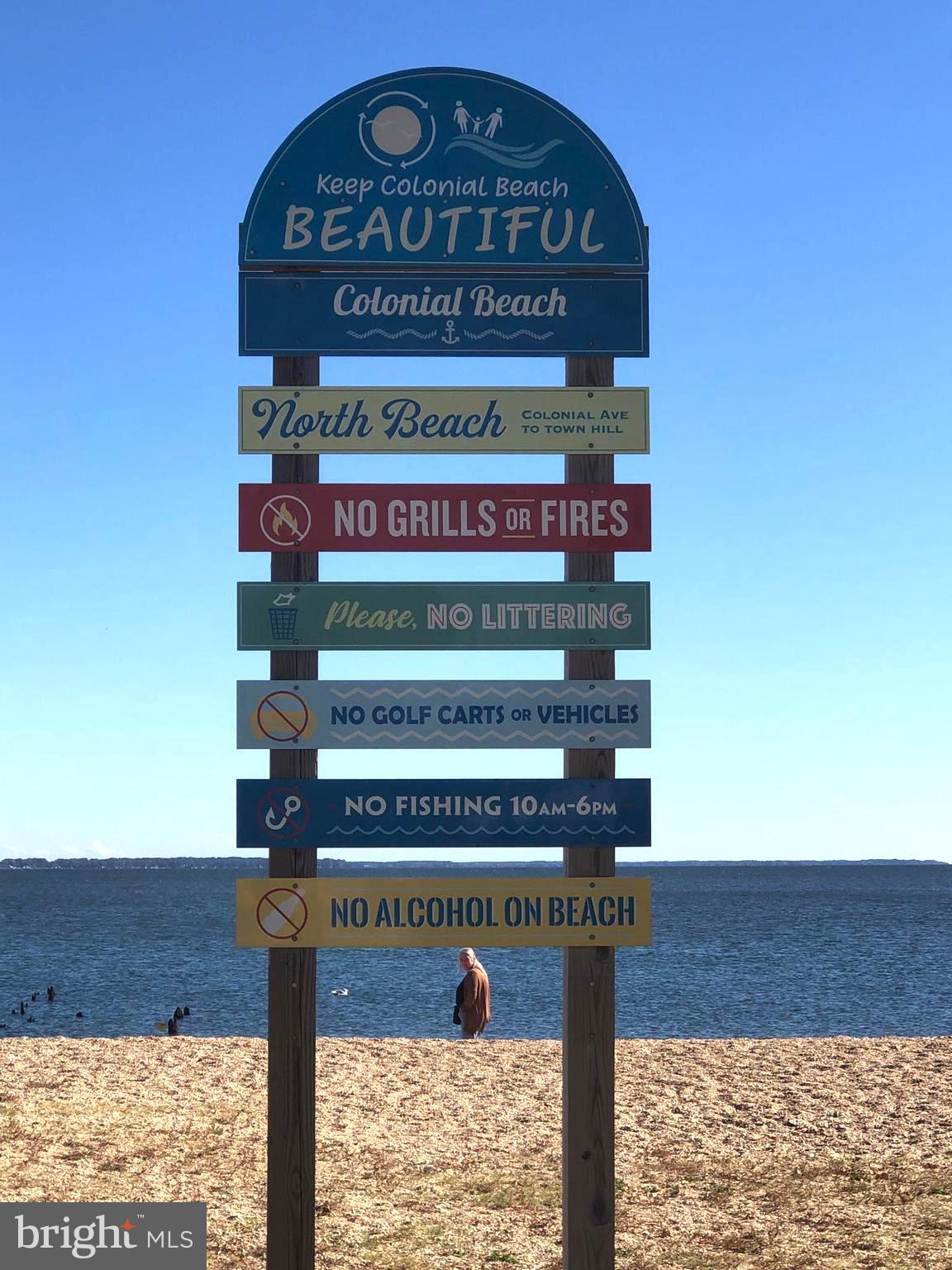 88 Brooks Drive Colonial Beach, VA 22443 - Photo 31 of 36 a view of sign board