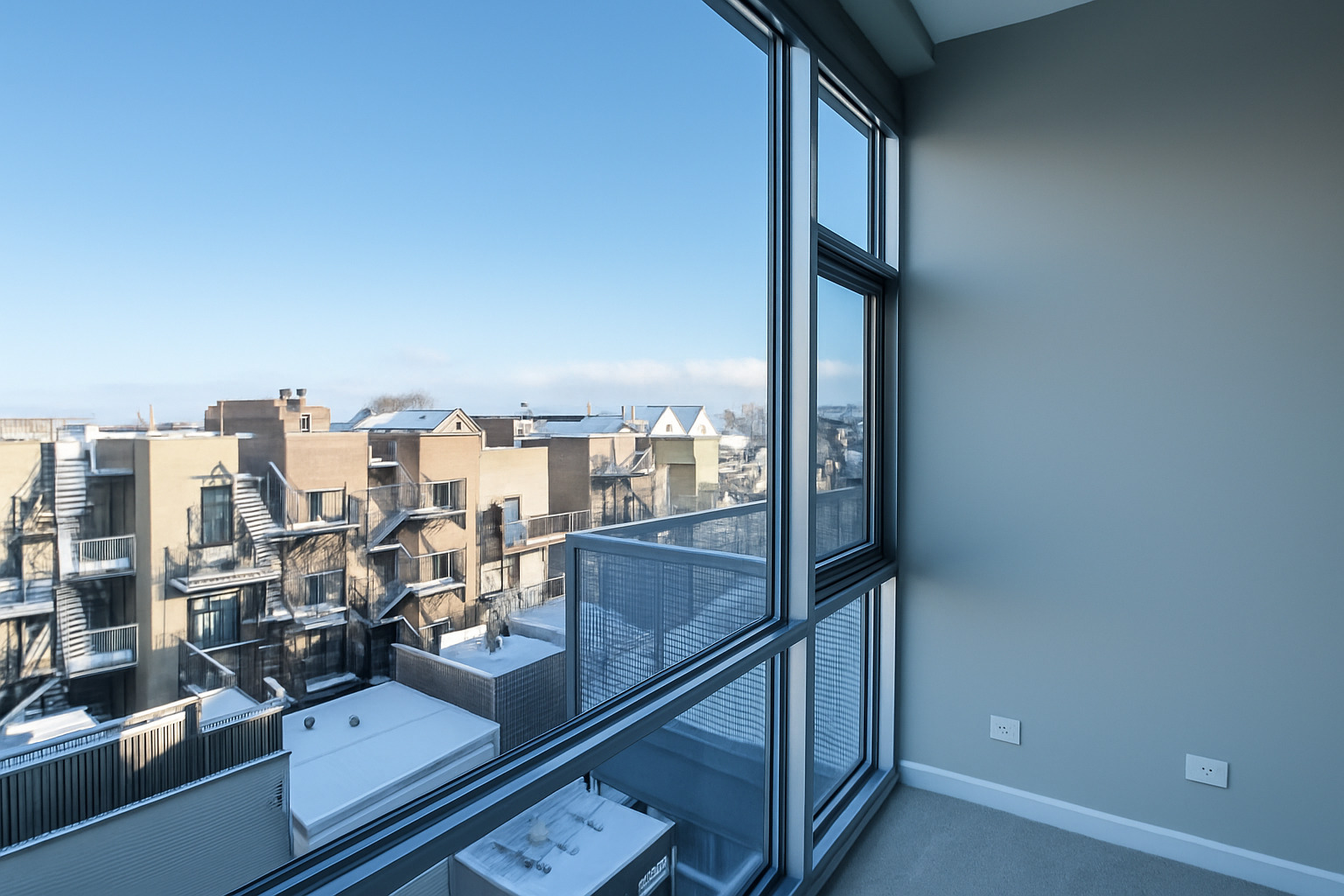 1540 West Fullerton Avenue, Unit 405 Chicago, IL 60614 - Photo 3 of 17 a view of balcony with residential stairs and stairs