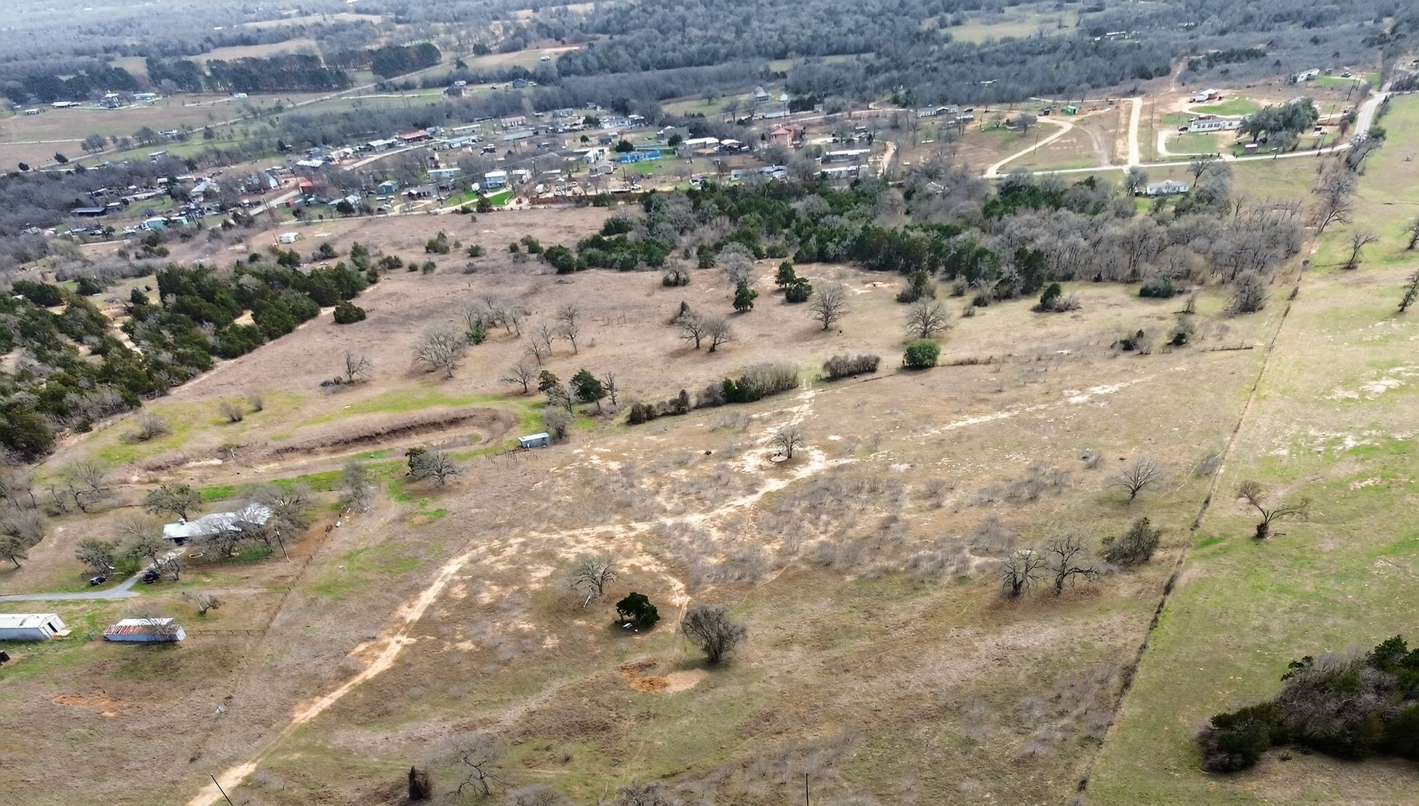 701 Old Colony Line Road Dale, TX 78616 - Photo 7 of 16 a view of a backyard of a house