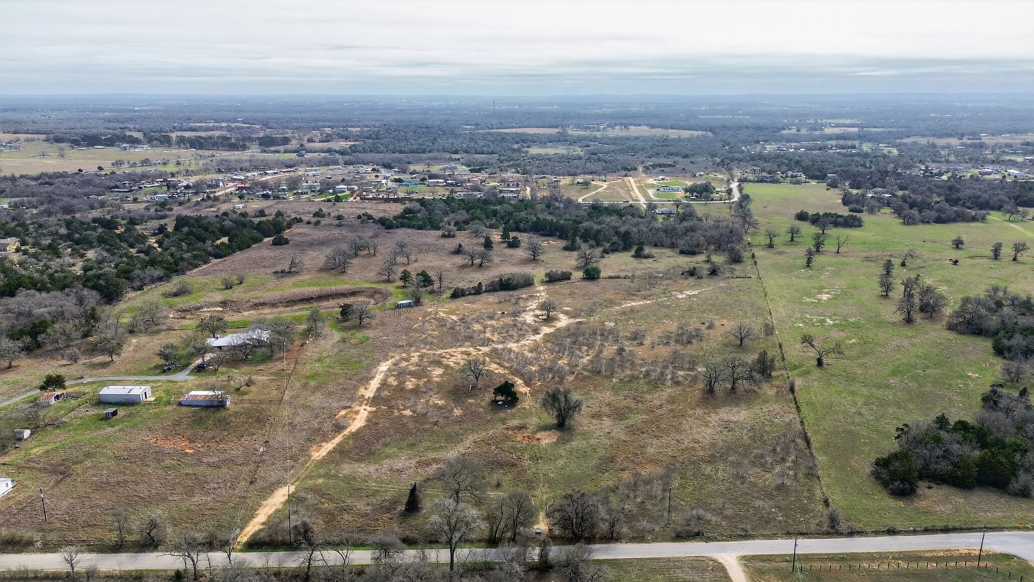 701 Old Colony Line Road Dale, TX 78616 - Photo 10 of 16 an aerial view of residential building and tree