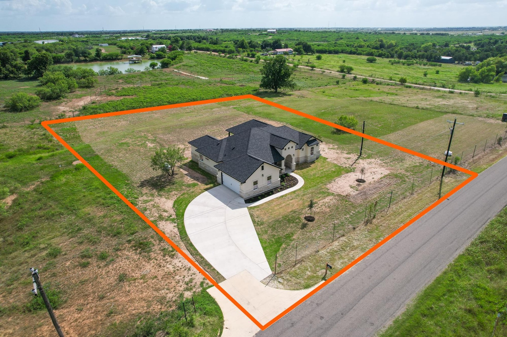 1136 County Road 484 Elgin, TX 78621 - Photo 33 of 37 View of rural area featuring property boundaries highlighted