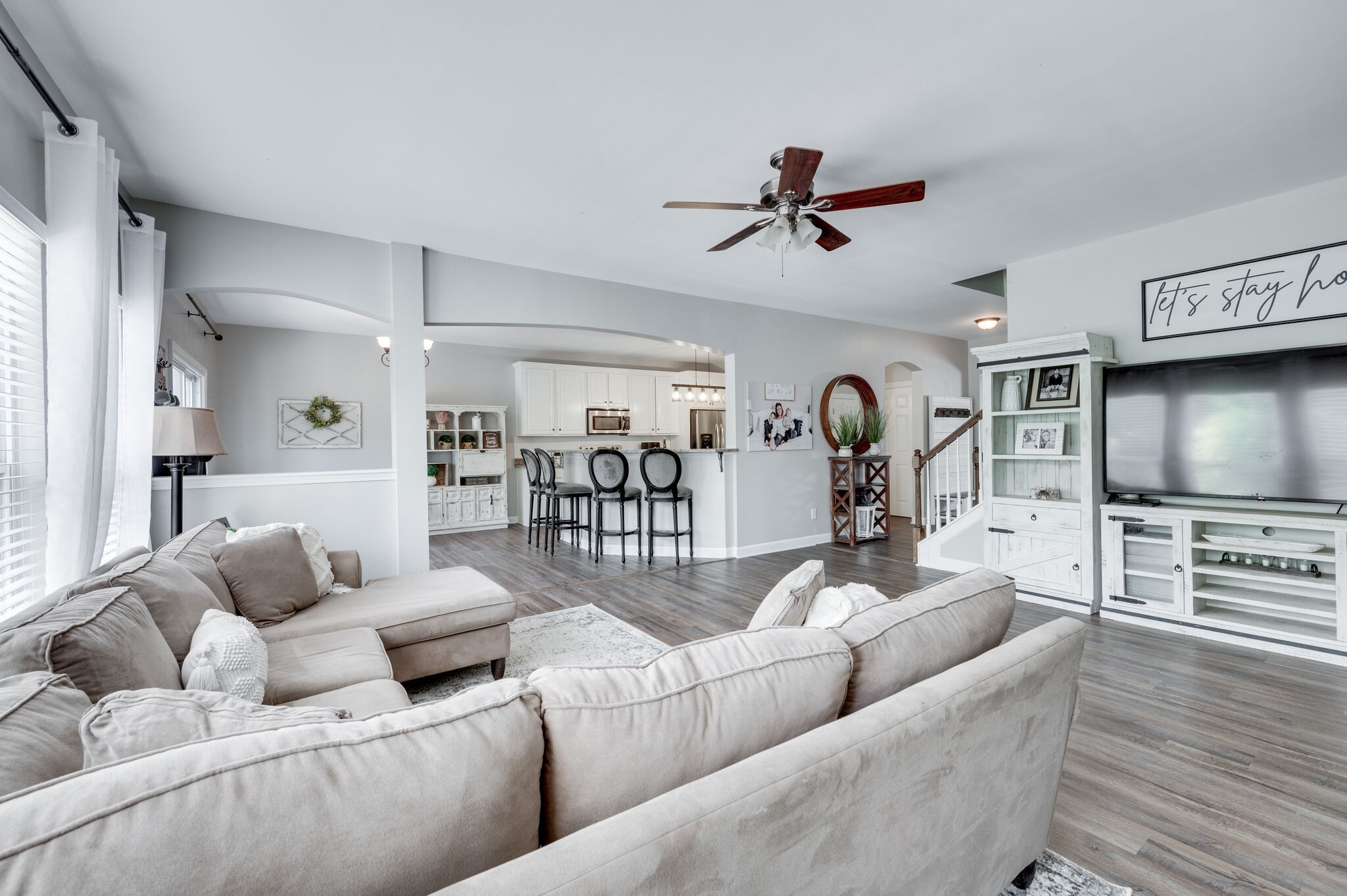 2047 Belshire Way Spring Hill, TN 37174 - Photo 17 of 54 a living room with furniture and a flat screen tv