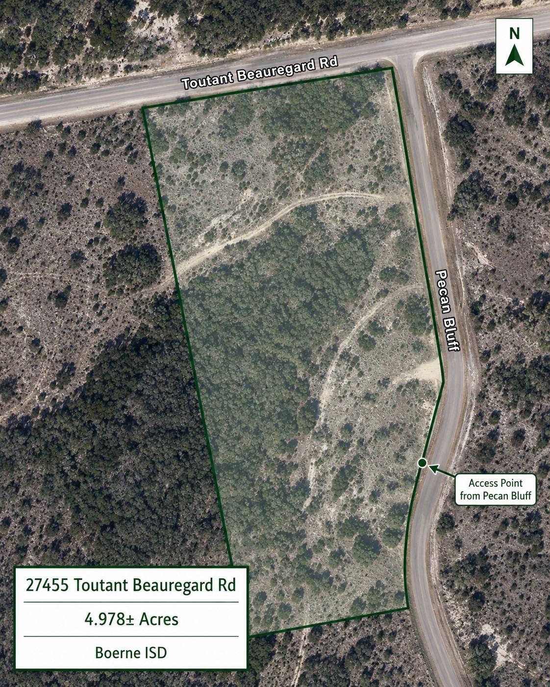 27455 Toutant Beauregard Road Boerne, TX 78006 - Photo 1 of 1 Aerial Photo