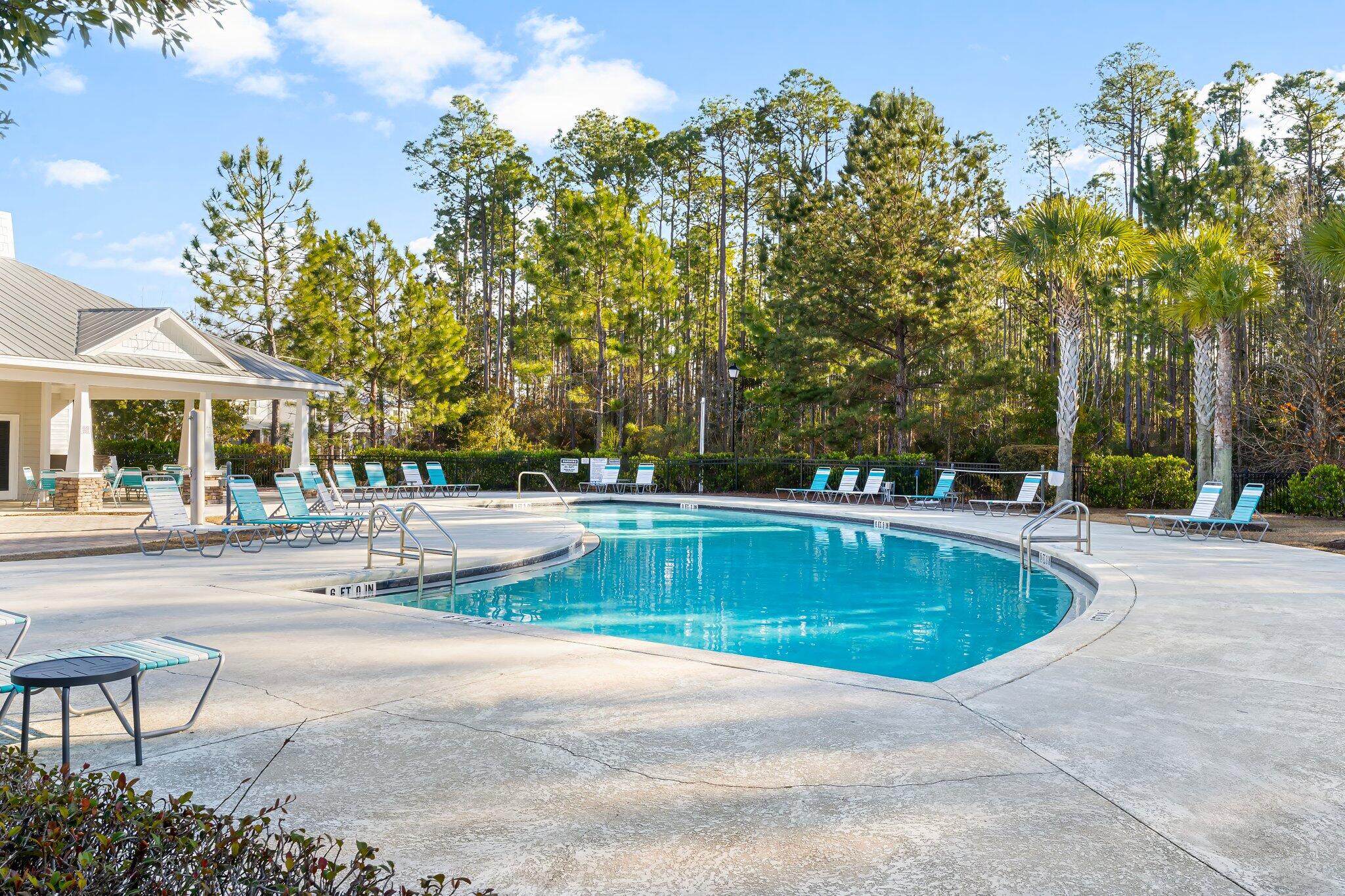 330 North Sand Palm Road, Unit VISTA Freeport, FL 32439 - Photo 35 of 38 a view of a swimming pool with a patio